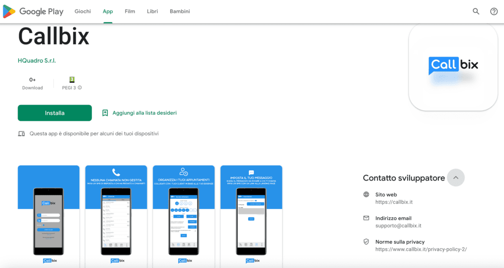 App Callbix